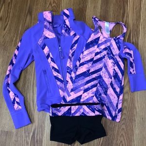 Ivivva Matching Outfit - Jacket, Tanktop & Shorts